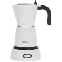 Camry Espressokocher CR 4415, Elektrische Moka Kanne, 6 Tassen, 300 ml, weiß weiß