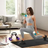 SPORTNOW Hantelset mit Aufbewahrungsgestell, 2 x 1kg, 2 x 3kg, 2 x 5kg