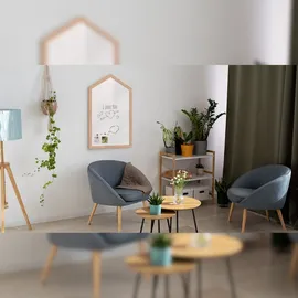 ALLboards Magnettafel – Magnetisches, trocken abwischbares Whiteboard in Form eines Hauses, mit Holzrahmen