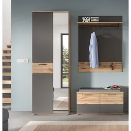 inn.furn Garderobenpaneel Tomaso 90 x 117 x 25 cm Grau