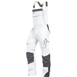 Triuso Leibwächter Latzhose weiß-grau, Größe 24 - weiss - 24