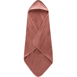 fillikid 2.tlg. Kapuzenbadetuch-Set Badetuch und Waschhandschuh 100 x 100 - Pusteblume - Rosa