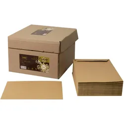 Clairefontaine 500x Karton 500 Umschläge Kraft Forever, C5 162x229mm, 80g - Kartonbraun 67422C