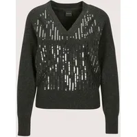 Madeleine Longpullover grau / silber 40