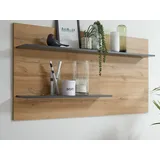 furn.design Wandregal Center 155 x 80 x 20 cm Grau