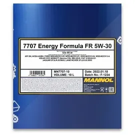 Mannol Energy Formula FR 5W-30 7707 10 l