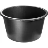 Baueimer, Mörtelkübel, aus Kunststoff, Schwarz, 65L - Kadax
