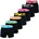 7er Pack Schwarz Mehrfarbig 4XL