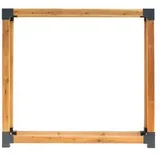 Westmann Kaminholzregal Michel Lärchenholz 198 x 40 x 180 cm Außenbereich Natur