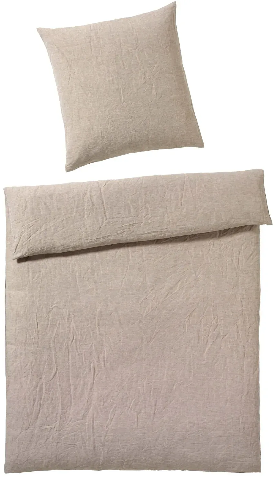 Elegante Casual Bettwäsche »Breeze« Sand 7038-07 Nackenkissen 40x40 cm