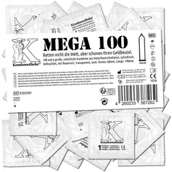 «MEGA» extra große Kondome für den großen Penis (100 Kondome) 100 St