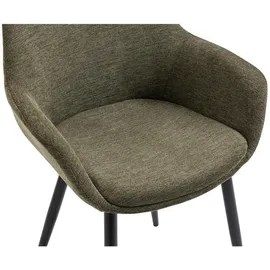 SalesFever Armlehnstuhl 2er Set Strukturstoff Blau|Gelb|Grau|Grün|Rosa|Schwarz