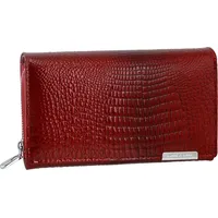 Jennifer Jones Damen Frauen Kellnerbörse Leder rot 16x4x10cm OPJ712R - Rot