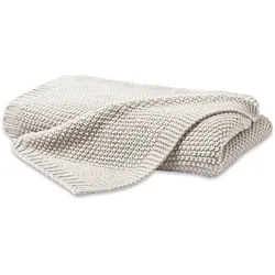 Decke STRICK - beige
