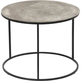 Mirrors and More Patty rund Metall Schwarz Silber, Höhe 46cm