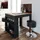 Vicco Bartisch Repose 67 x 100 cm Anthrazit/Goldkraft Eiche