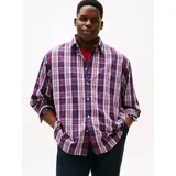 Tommy Hilfiger Big & Tall Langarmhemd kariert Blau 3XL