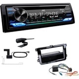 JVC CD-Receiver Autoradio DAB+ Bluetooth für Skoda Rapid + Spaceback piano black