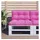 vidaXL Palettenkissen 70 x 40 x 12 cm rosa 1 St.