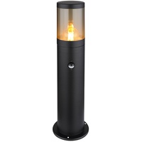 GLOBO LED Sockelleuchte Außen Stehlampe Bewegungsmelder Außenleuchte Edelstahl, Spritzwasserfest