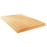 Dyckhoff Badematte DYCKHOFF "Planet" Gr. 10, rot (apricot), H:3mm, Baumwolle, Badematten, Badematte, Baumwolle, 2er Set Hotelmatte