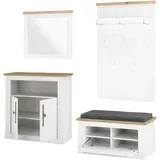 Home Affaire WESTMINSTER TOPSELLER Schuhbank 4 Stk. 120 x 40 x 45 weiß