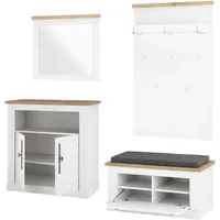 Home Affaire WESTMINSTER TOPSELLER Schuhbank 4 Stk. 120 x 40 x 45 weiß