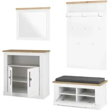 Home Affaire WESTMINSTER TOPSELLER Schuhbank 4 Stk. 120 x 40 x 45 weiß