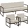 Tectake Comosa Garten-Loungeset für 5 Personen braun