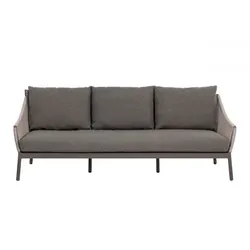 Apple Bee Bijou Lounge Sofa 3-Sitzer Rope Aluminium taupe 203cm