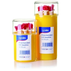 curaVet Zitzenkanülen mit Vaseline 7 cm