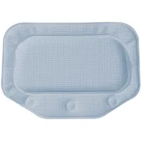 Sealskin Unilux Badewannenkissen mit Saugnäpfen, Farbe: Blau, Größe: 30x20 cm