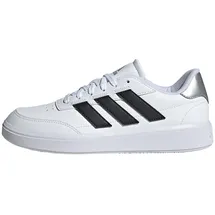 adidas Damen Courtblock Shoes Cloud White/Core Black/Silver, 43 1/3 EU