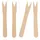 Papstar Pommes-Frites-Gabeln Holz 8,5 cm 50 St.