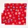 Homescapes Stoffservietten rot Schneeflocken Set 4 Tlg 100% Baumwolle