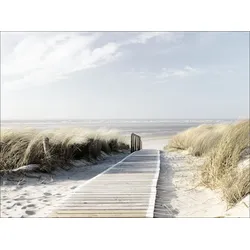 Keilrahmenbild SEEBLICK III - bunt