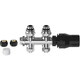 Sturotec Anschlussset Multiblock für Mittelanschluss 5 cm inkl. Thermostatkopf Heizkörperthermostat