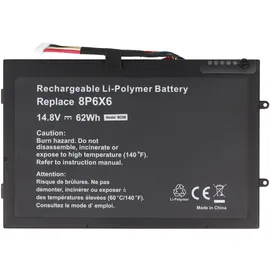 AccuCell Akku passend für Dell Alienware M11x, M14X, Li-Polymer, 14,8V, 4190mAh, 62Wh, built-in, ohne Werkzeug