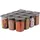 hermiaconcept Vorratsdosenset anthrazit 10 x 10 x 16,5 cm 1,2 l 12-teilig