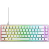 Cherry Xtrfy K5V2 Compact, Transparent White, LEDs RGB, hot-swap, MX2A RGB RED, USB, US (CX-K5V2-RGB-CPT-TPWHITE-R-US)