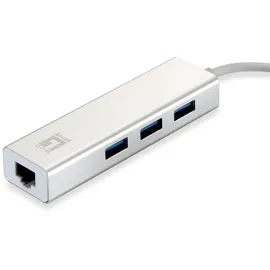 LevelOne Netzwerkadapter USB-Hub 3-Port Wake-on-LAN USB-0503 V3