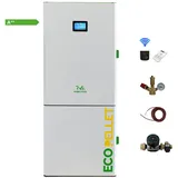 EcoPellet 24 kW Pelletkessel mit Zubehörset Pelletheizkessel A++ Pelletheizung