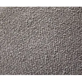 DeLife Polsterstuhl Heira-Flex, mit Armlehnen Freischwinger flach Edelstahl Bouclé Silbergrau Taschenf grau|silberfarben 63 cm x 94 cm x 64 cm