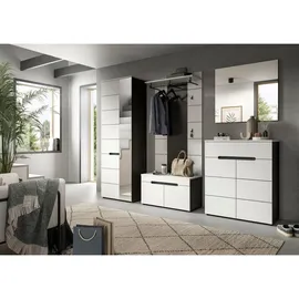 Möbel Kraft Garderobenpaneel 80 x 145 cm Grau/Weiß