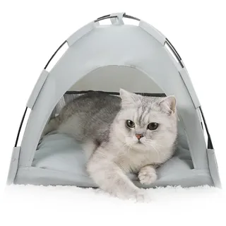 Katzenhöhle,Katzenzelt,Tipi Zelt für Haustiere,Tragbares Haustierzelt,Haustierzelt im Freien,Katzenhaus Indoor,Katze und Hund Zelt,für Katzen,Welpen und andere Kleintiere