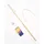 Folia Laternenstab Holz ca. 58 cm inkl. Drahtbügel und 1 LED Licht