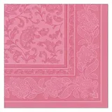 Papstar 20 Servietten ROYAL Collection" 1/4-Falz 40 x 40 cm rosa "Ornaments"