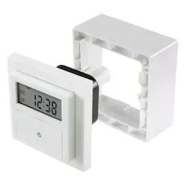 Sygonix Unterputz-Timer digital Wochenprogramm 1800 W Weiß