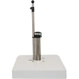 nertes gmbh LIRO Sonnenschirmständer Alu-Vario K 50 kg Aluminium Weiß