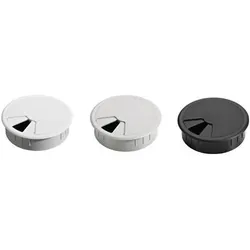Hettich Kabeldf.80mm Ku.grau EL.-D.80mm